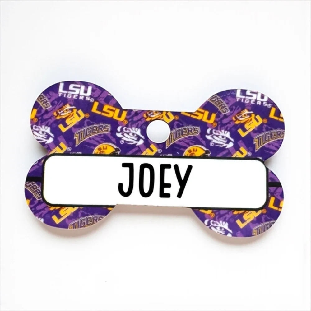 Paw-some Personalized Pet ID Tags: Make Them Unique! Double-sided I Handmade